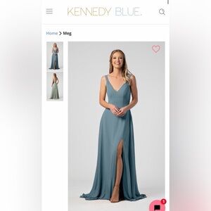 Worn once Kennedy Blue Meg bridesmaid dress size 6
